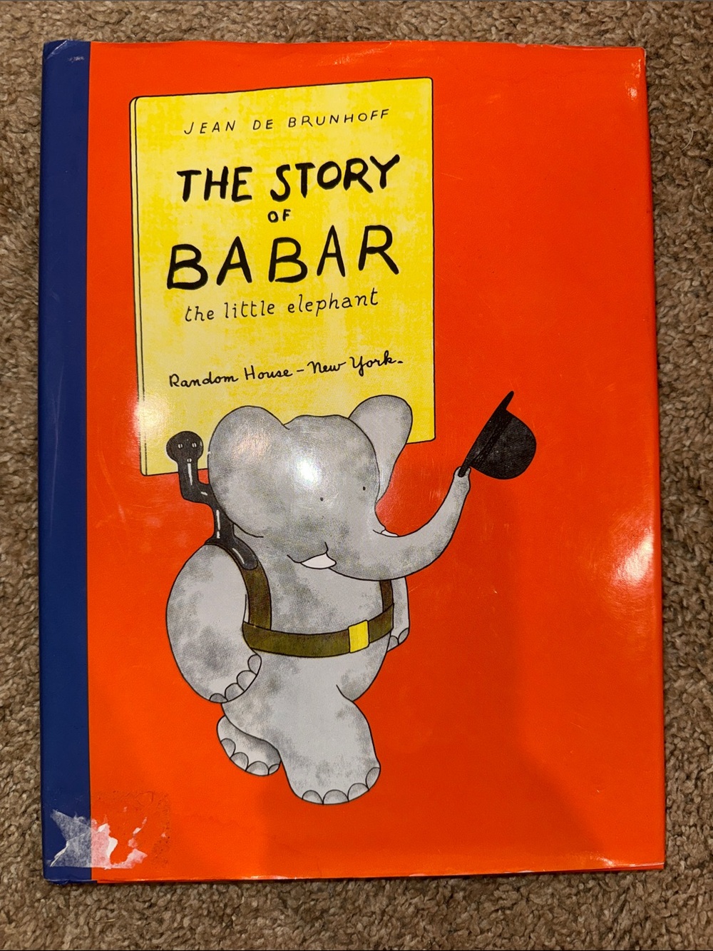 The Story of Babar the little elephant hardcover children’s book
